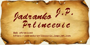 Jadranko Prlinčević vizit kartica